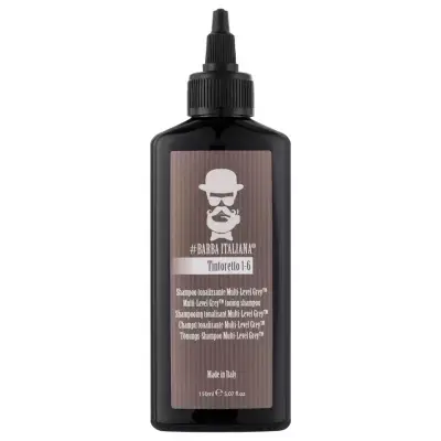 Barba Italiana Tintoretto 1-6 Multi Level Grey Tonning Shampoo Тонуючий шампунь для чоловіків